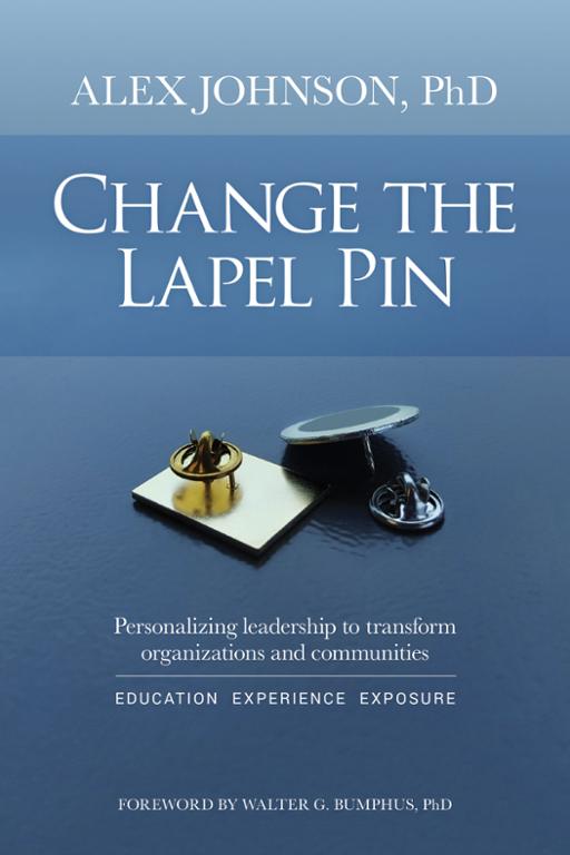 Front cover of the book "Change the Lapel Pin"