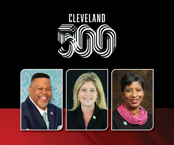 Graphic with images of Michael A. Baston, Megan O'Bryan and Helen Forbes Fields
