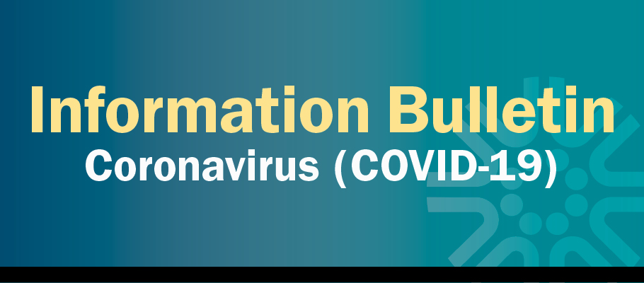 Coronavirus information bulletin