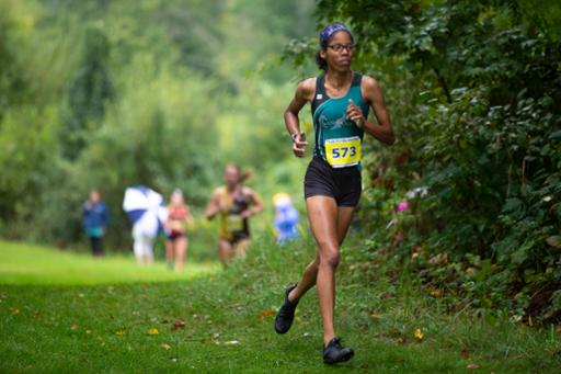 Returning runner Hope Brown leads the Triceratops into the 2019 cross country season.