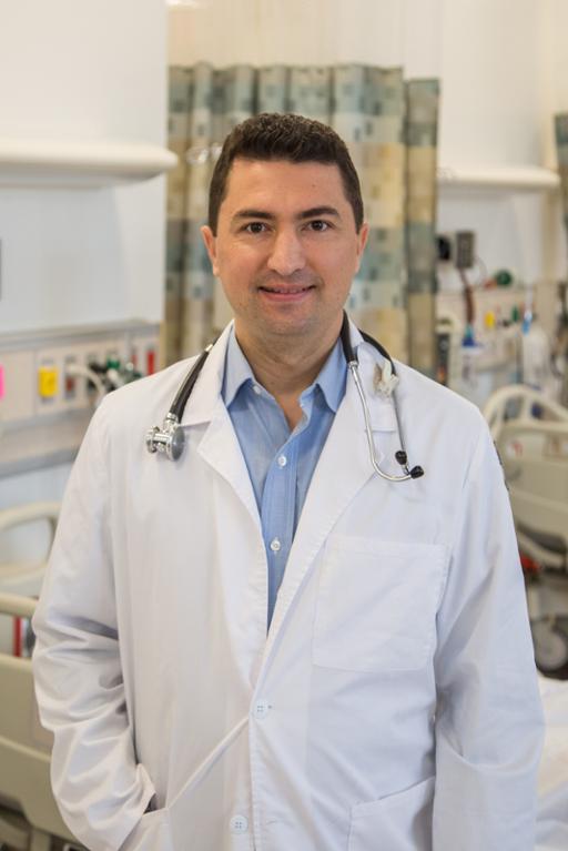 Petru Poenaru in a Tri-C medical classroom