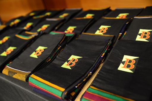 Commencement stoles with Black American Council logo
