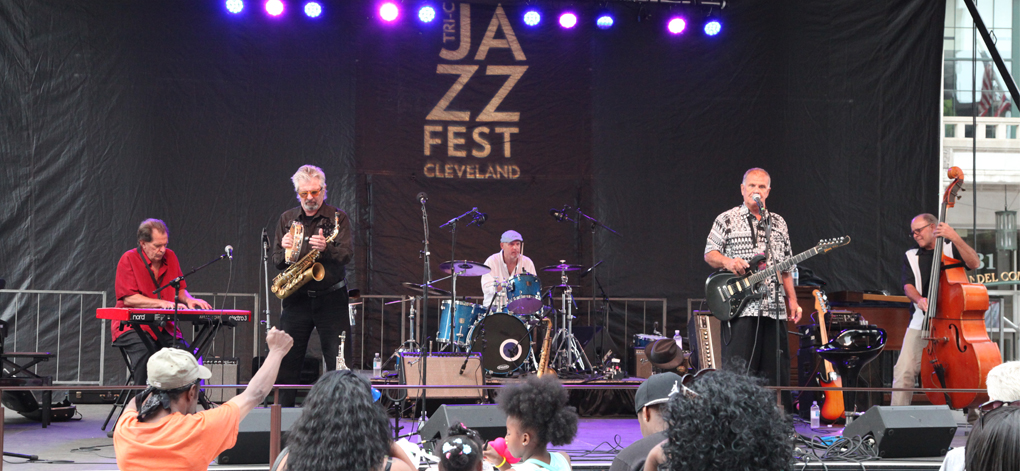 Performers on stage at Tri-C JazzFest Cleveland