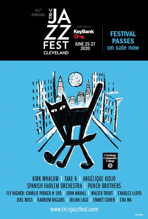Graphic listing Tri-C JazzFest performers