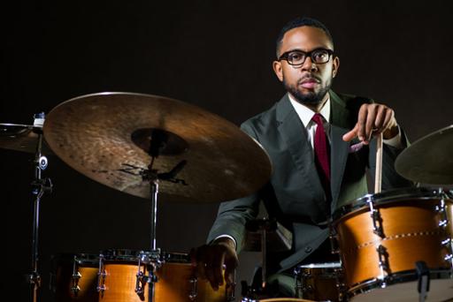 Jerome Jennings with drums