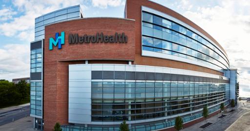 MetroHealth building and signage