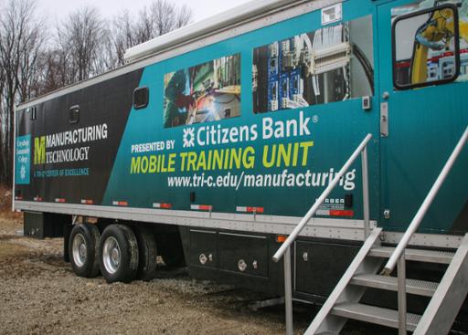 Exterior of Tri-C's Mobile Training Unit