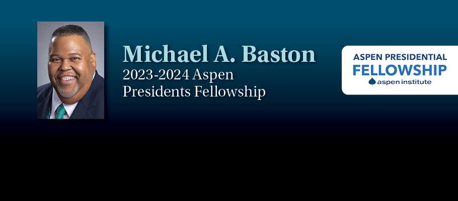 Graphic with image of Michael Baston