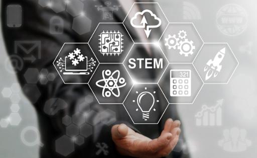 Photo illustration representing STEM careers