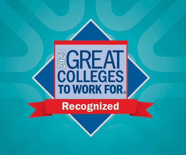 Graphic with Great Colleges logo