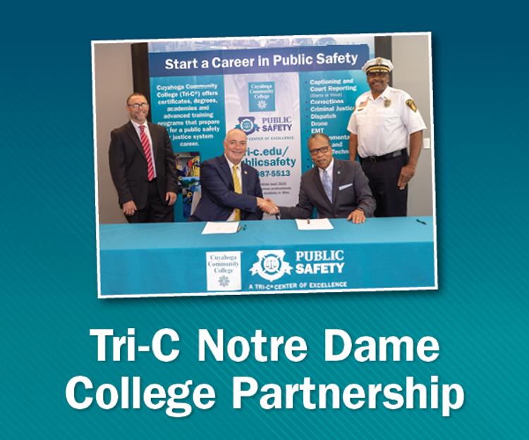 Tri-C Notre Dame College agreement signing