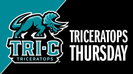 Triceratops Logo with "Triceratops Thursday" text