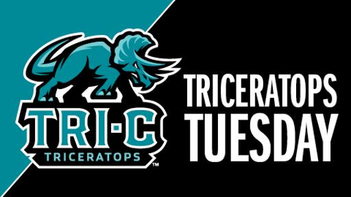 Triceratops Logo with "Triceratops Tuesday" text