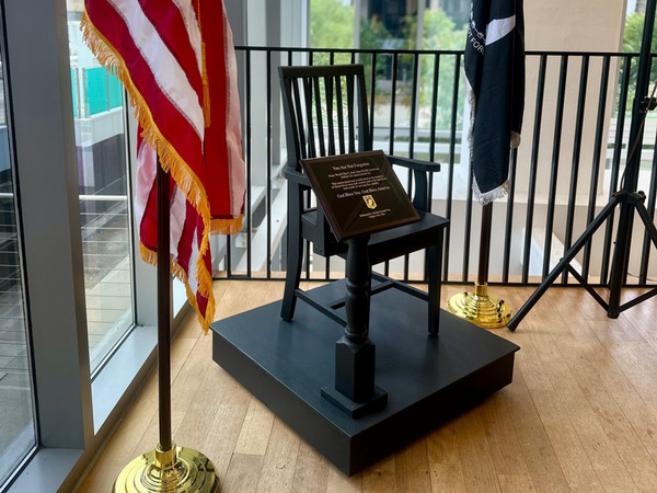 Photo of POW/MIA Chair of Honor at Metro Campus