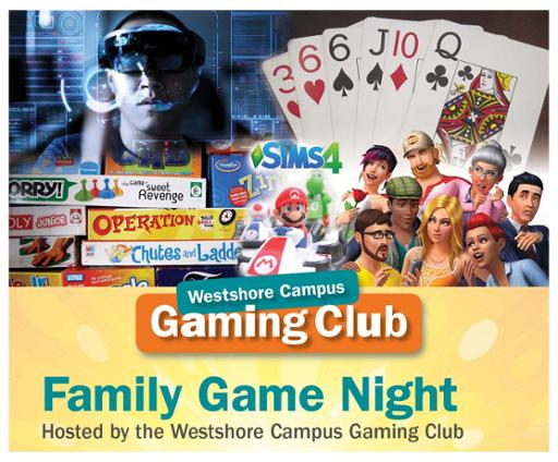 Flier for Family Game Night event