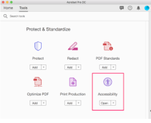 Adobe Acrobat PDV Accessibility Checker