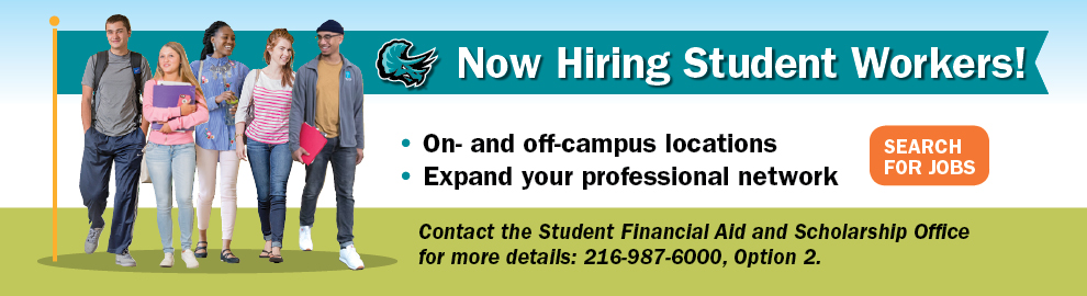 Now Hiring Student Workers! On and off campus locations. Expand  your professional network