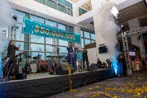 Baston Bash Photo with $50M Skills to Succeed Banner