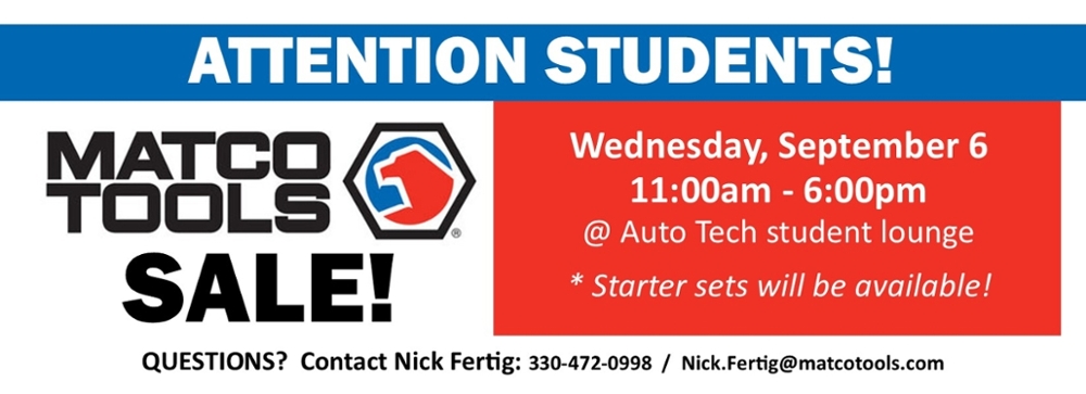 Matco Student Program Tri-C Automotive Technology Program: Cleveland, Ohio
