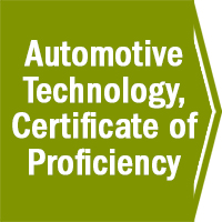 Automotive Technology, Certificate of Proficiency