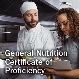 General Nutrition Certificate of Proficiency
