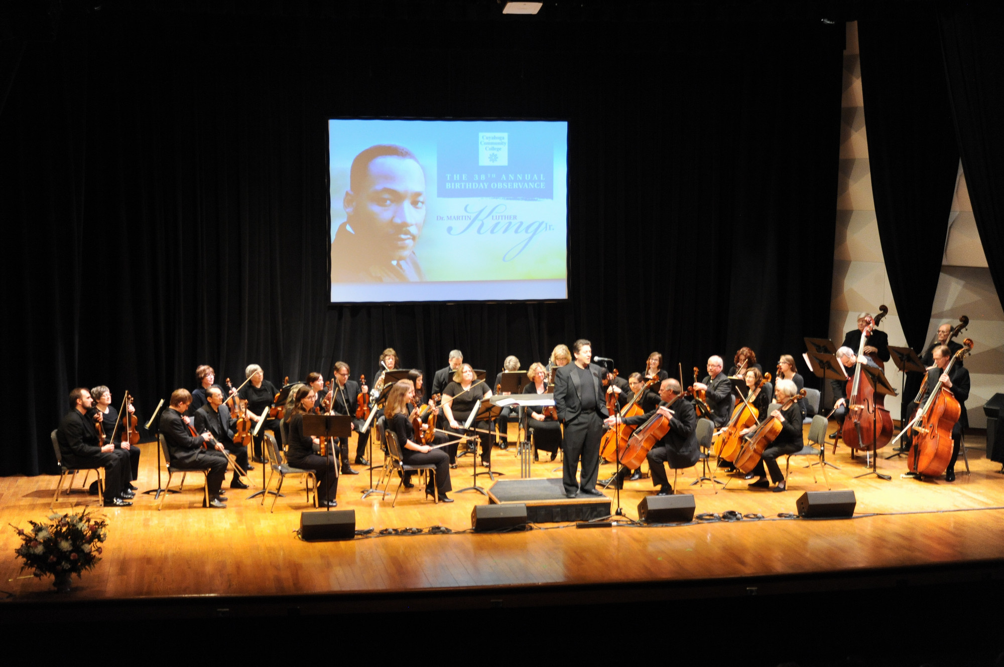 Metro Campus MLK celebration in auditorium