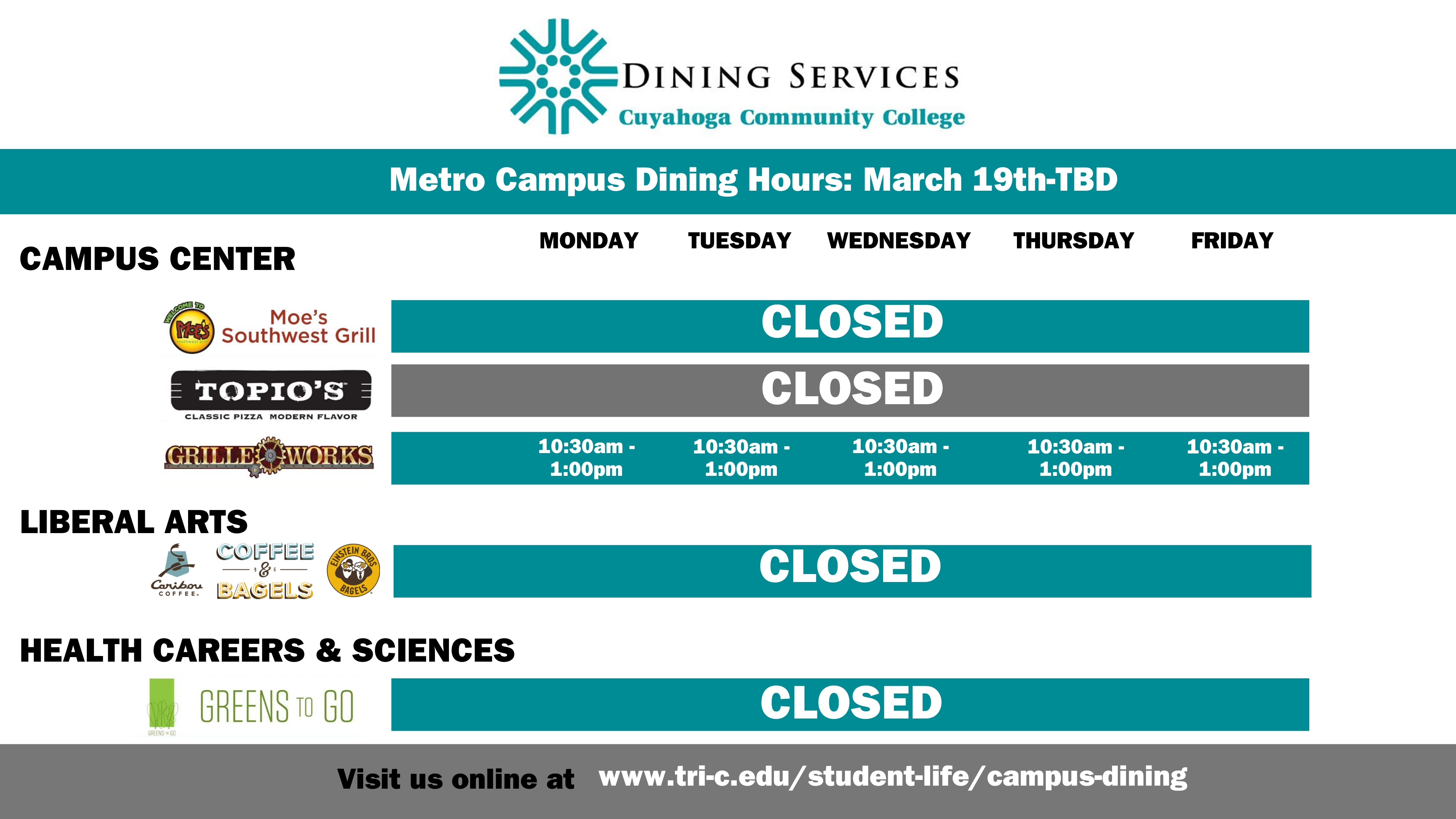 Metro Hours of Operation