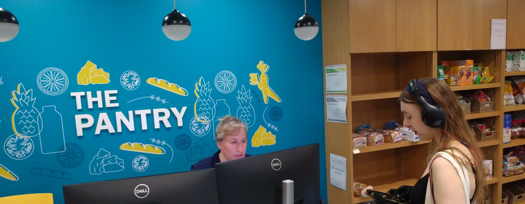 The Pantry for students to have free groceries