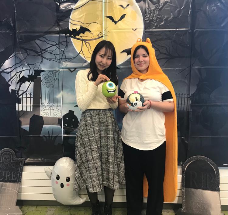 Students Painted Pumpkins During the Spooky Social