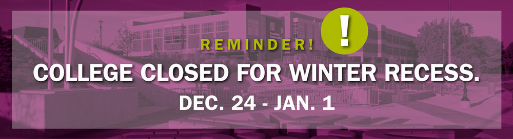 Winter Break is Dec. 24 to Jan. 1