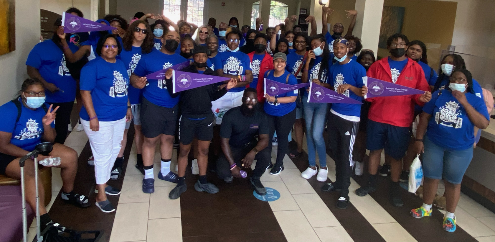 Group picture of staff and students from the 2022 TRIO Summer Academy end-of-year trip to Memphis, TN.