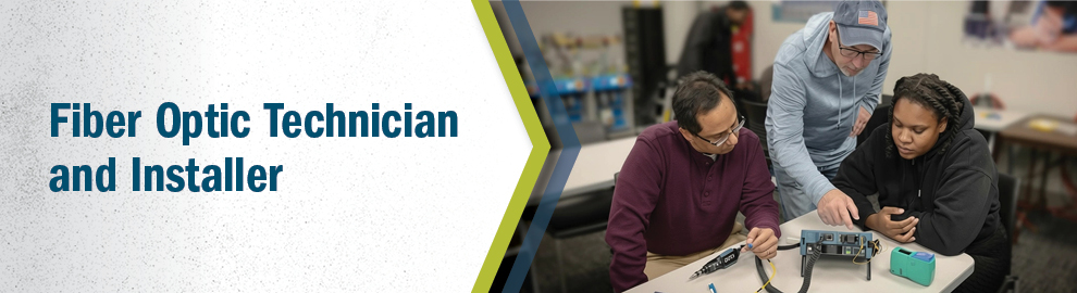 Fiber optic technician and installer web banner