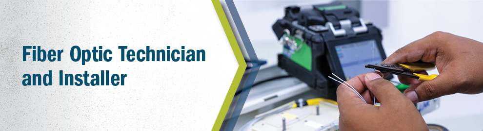 Fiber optic technician and installer web banner