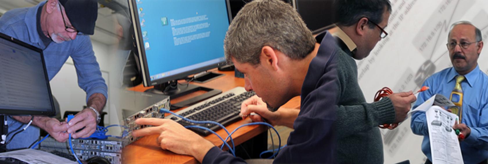 Picture of students working on computers