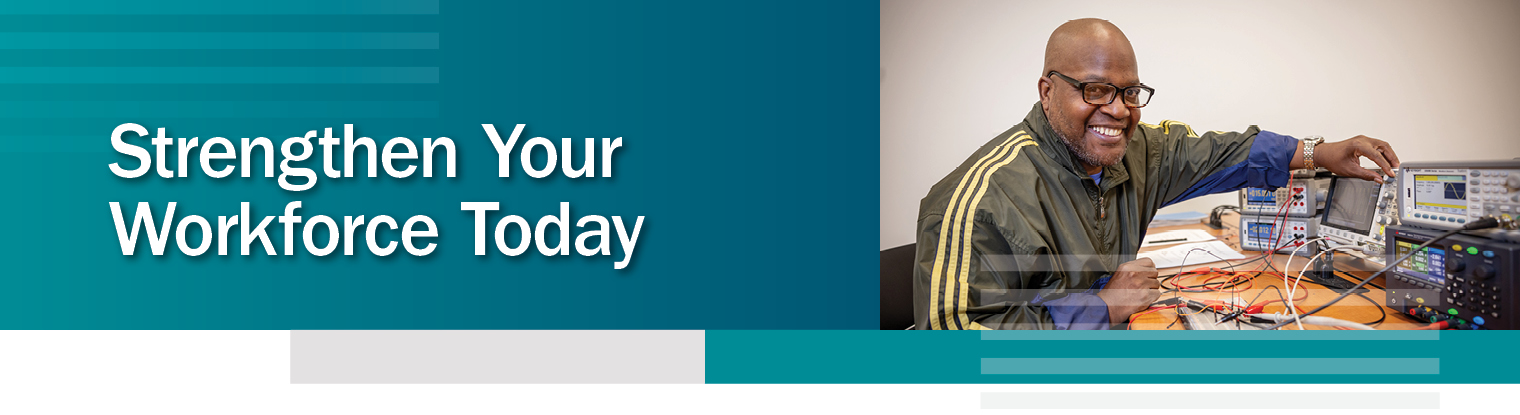 text says build your workforce tomorrow