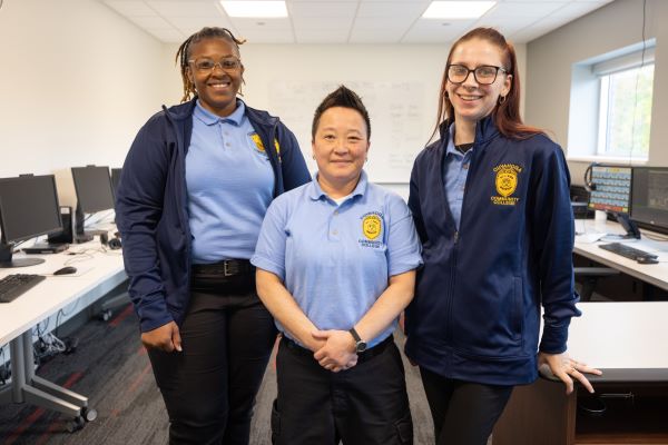 Three female dispatchers